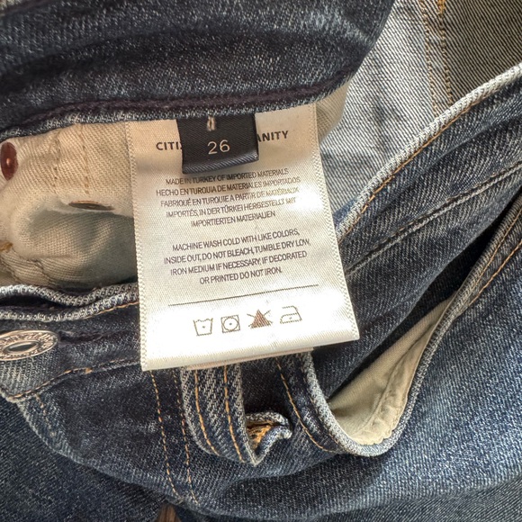 Citizens of Humanity Florence Wide Leg Straight Jeans Size 26 - Picture 6 of 13